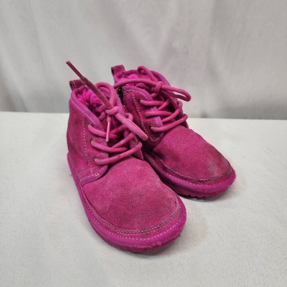UGG Big Kids' Neumel II Chukka Suede Youth Size 10 Boots Rock Rose